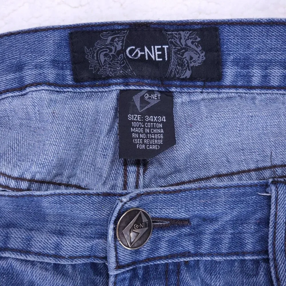 G NET Relaxed Fit Jeans Mens Size 34W x 34L Denim Casual Pants